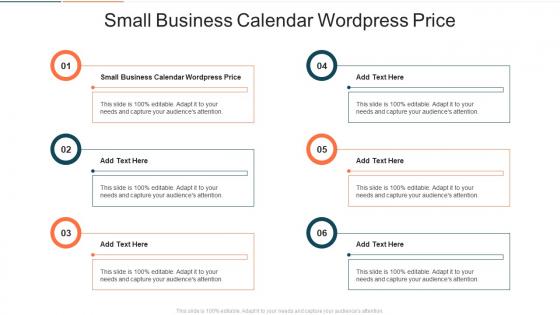 Small Business Calendar Wordpress Price In Powerpoint And Google Slides Cpb