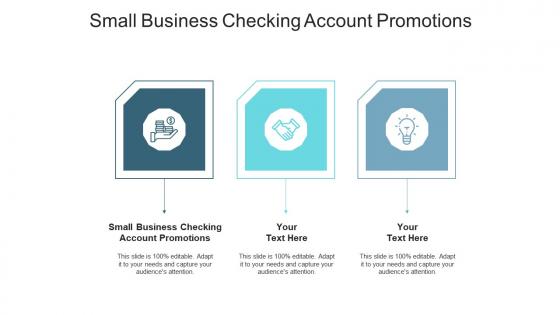 Small business checking account promotions ppt powerpoint presentation icon graphics design cpb