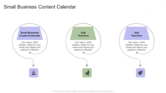 Small Business Content Calendar In Powerpoint And Google Slides Cpb