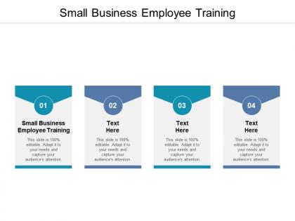 Small business employee training ppt powerpoint presentation inspiration graphics cpb