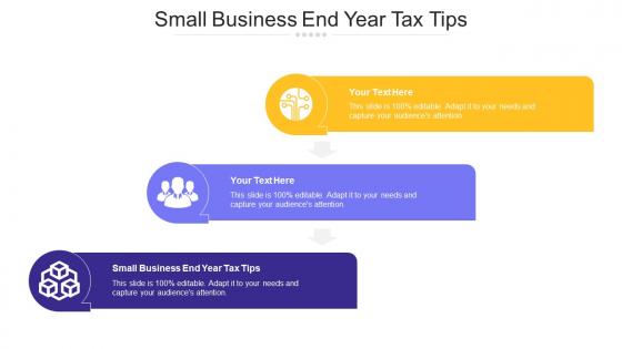 Small Business End Year Tax Tips Ppt Powerpoint Presentation Visual Aids Model Cpb