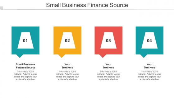 Small Business Finance Source Ppt Powerpoint Presentation Styles Icons Cpb