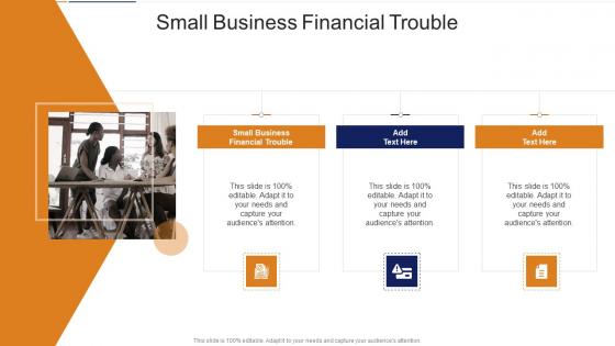 Small Business Financial Trouble In Powerpoint And Google Slides Cpb