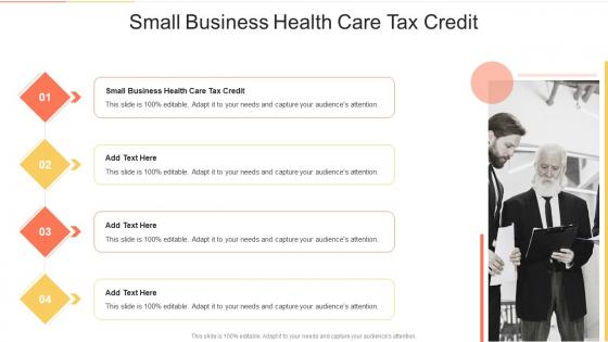 Small Business Health Care Tax Credit In Powerpoint And Google Slides Cpb