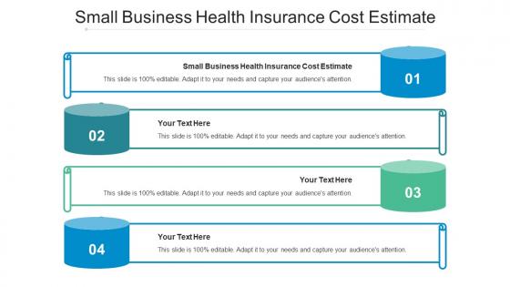 Small Business Health Insurance Cost Estimate Ppt Powerpoint Presentation Slides Background Cpb