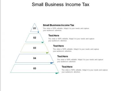 Small business income tax ppt powerpoint presentation file icon cpb