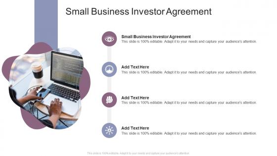 Small Business Investor Agreement In Powerpoint And Google Slides Cpb