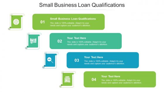 Small Business Loan Qualifications Ppt Powerpoint Presentation Gallery Picture Cpb