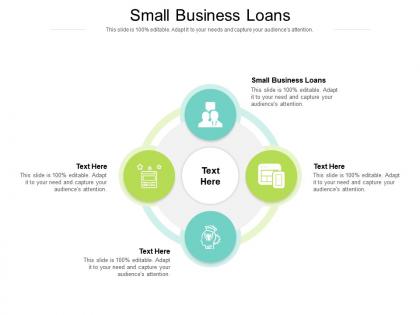 Small business loans ppt powerpoint presentation visual aids professional cpb