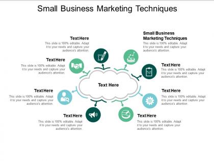 Small business marketing techniques ppt powerpoint presentation file graphics design cpb