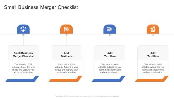Small Business Merger Checklist In Powerpoint And Google Slides Cpb