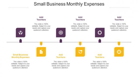 Small Business Monthly Expenses Ppt Powerpoint Presentation Pictures Cpb