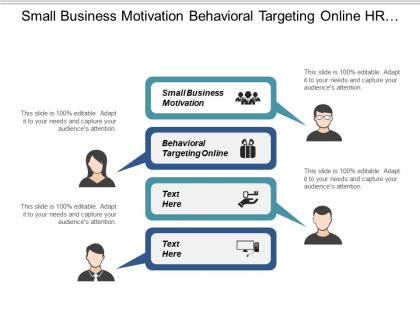 Small business motivation behavioral targeting online hr department cpb