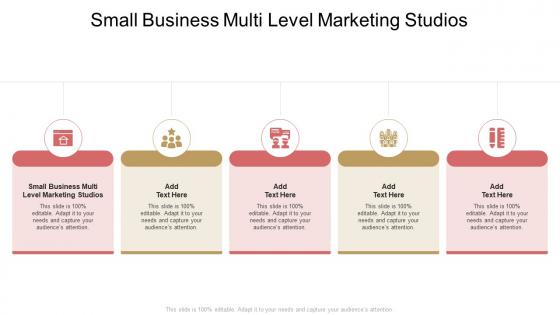 Small Business Multi Level Marketing Studios In Powerpoint And Google Slides Cpb