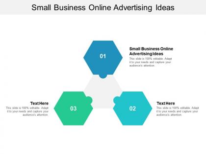 Small business online advertising ideas ppt powerpoint presentation gallery example file cpb