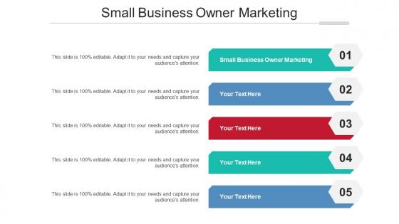 Small Business Owner Marketing Ppt Powerpoint Presentation Infographic Template Graphics Cpb