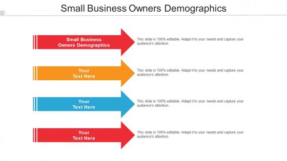 Small Business Owners Demographics Ppt Powerpoint Presentation File Graphics Cpb