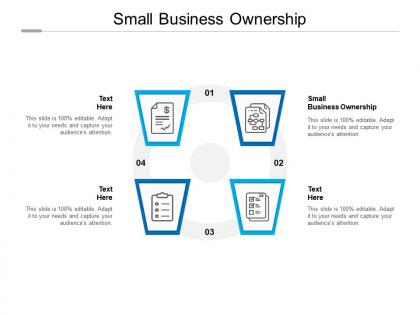 Small business ownership ppt powerpoint presentation styles master slide cpb