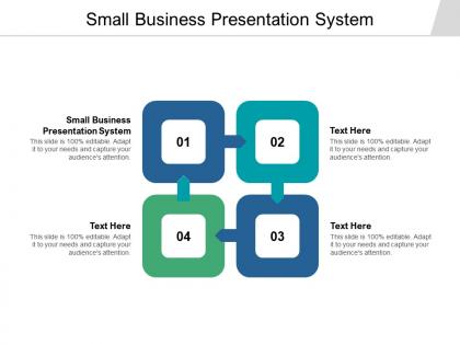 Small business presentation system ppt powerpoint presentation inspiration ideas cpb