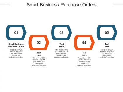 Small business purchase orders ppt powerpoint presentation infographic template diagrams cpb