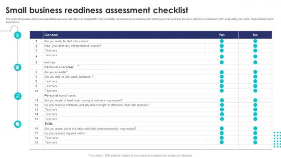 Small Business Readiness Assessment Checklist