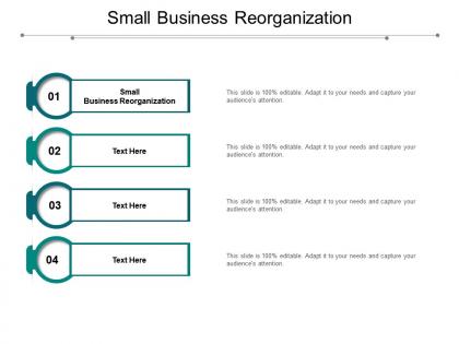 Small business reorganization ppt powerpoint presentation pictures graphics cpb