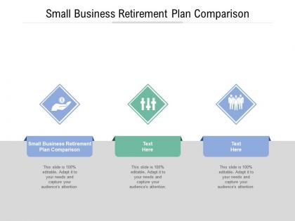Small business retirement plan comparison ppt powerpoint presentation professional cpb