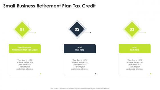 Small Business Retirement Plan Tax Credit In Powerpoint And Google Slides Cpb