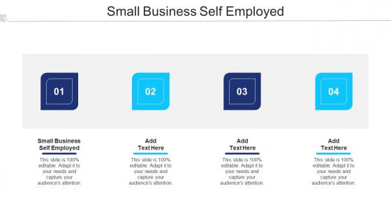 Small Business Self Employed Ppt Powerpoint Presentation Layouts Format Ideas Cpb