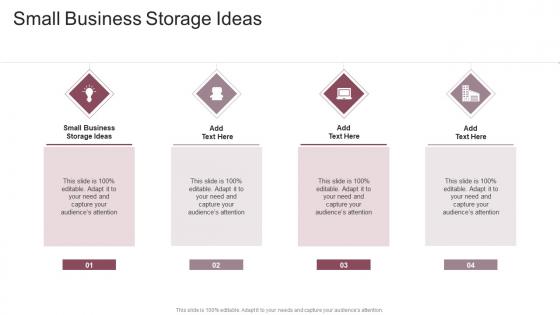 Small Business Storage Ideas In Powerpoint And Google Slides Cpb