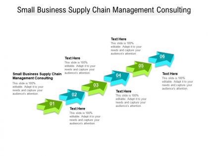 Small business supply chain management consulting ppt powerpoint presentation cpb
