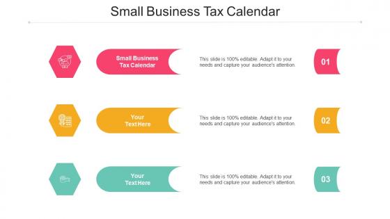 Small Business Tax Calendar Ppt Powerpoint Presentation Portfolio Brochure Cpb