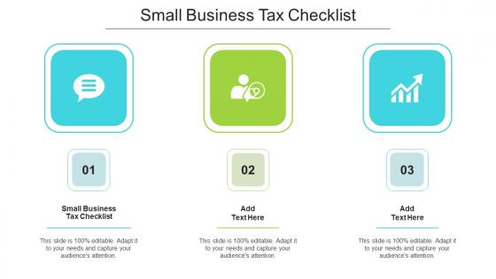 Small Business Tax Checklist In Powerpoint And Google Slides Cpb