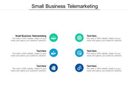 Small business telemarketing ppt powerpoint presentation images cpb