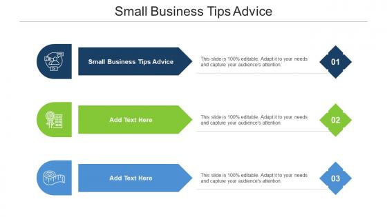 Small Business Tips Advice Ppt Powerpoint Presentation Gallery Example Cpb