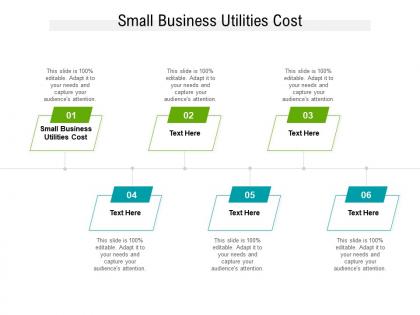 Small business utilities cost ppt powerpoint presentation portfolio design inspiration cpb