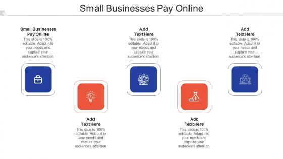 Small Businesses Pay Online In Powerpoint And Google Slides Cpb