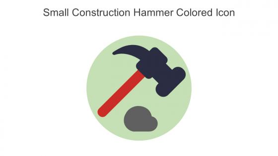 Small Construction Hammer Colored Icon In Powerpoint Pptx Png And Editable Eps Format