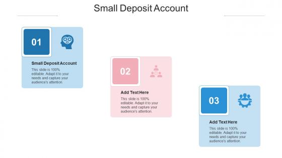 Small Deposit Account Ppt Powerpoint Presentation Summary Model Cpb