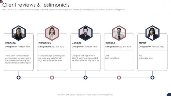 Small Enterprise Company Profile Client Reviews And Testimonials