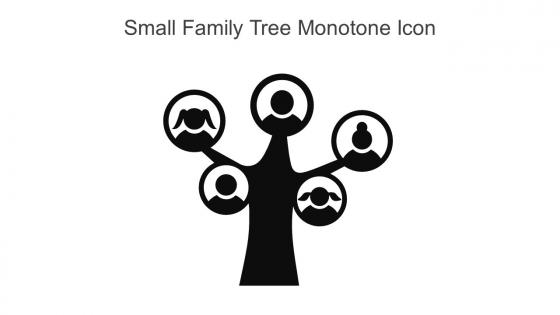Small Family Tree Monotone Icon In Powerpoint Pptx Png And Editable Eps Format