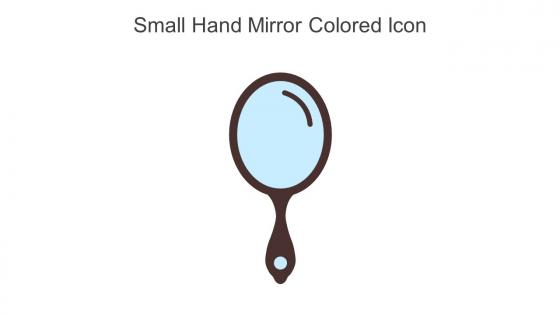 Small Hand Mirror Colored Icon In Powerpoint Pptx Png And Editable Eps Format