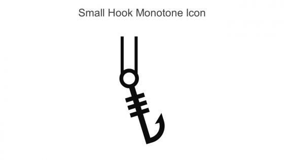Small Hook Monotone Icon In Powerpoint Pptx Png And Editable Eps Format