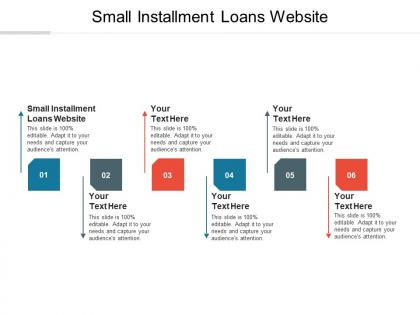 Small installment loans website ppt powerpoint presentation show introduction cpb