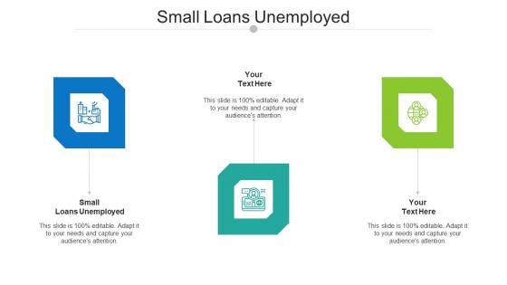 Small Loans Unemployed Ppt Powerpoint Presentation Gallery Themes Cpb