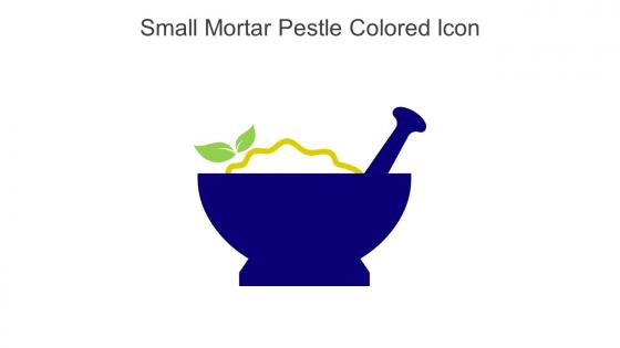 Small Mortar Pestle Colored Icon In Powerpoint Pptx Png And Editable Eps Format
