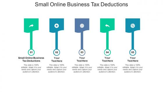 Small online business tax deductions ppt powerpoint presentation ideas cpb