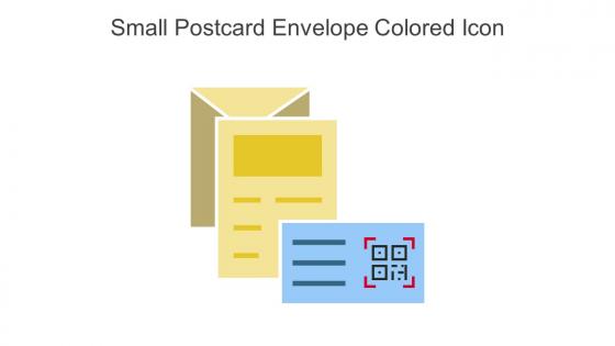 Small Postcard Envelope Colored Icon In Powerpoint Pptx Png And Editable Eps Format