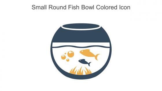Small Round Fish Bowl Colored Icon In Powerpoint Pptx Png And Editable Eps Format