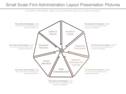 Small scale firm administration layout presentation pictures